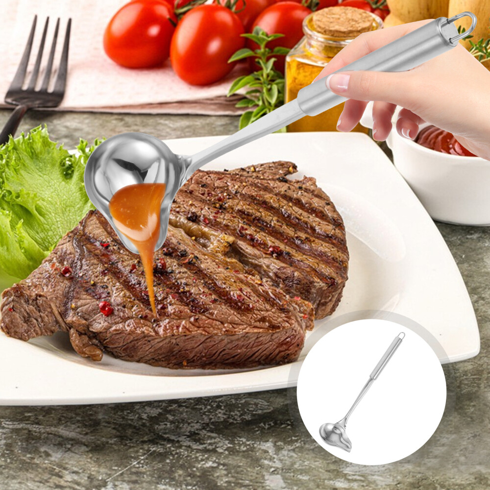 2 Pcs Coffee Spoons Tasting Stainless Steel Sauce Tableware