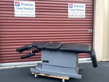 Hill Adjustable Power Chiropractic Table New Black Uphlstry Premier Used Medical
