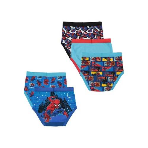 Marvel Boys 5 Pack Spider-Man Briefs Underwear Size 6 - Picture 2 of 3