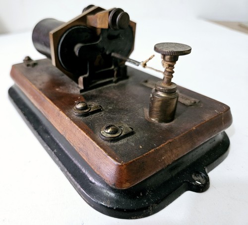 Vint. RELÉ telegráfico JH Bunnell & Co., un dispositivo que funciona con sonda - 35 ohmios - Imagen 4 de 8