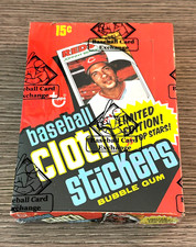1977 Topps Cloth Stickers Wax Box - BBCE FASC Authenticated -- Bright & Colorful