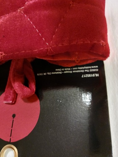 Weihnachtsbaum Rock rot mit roten Glitzerakzenten brandneu 48" x 48" - Bild 6 von 11