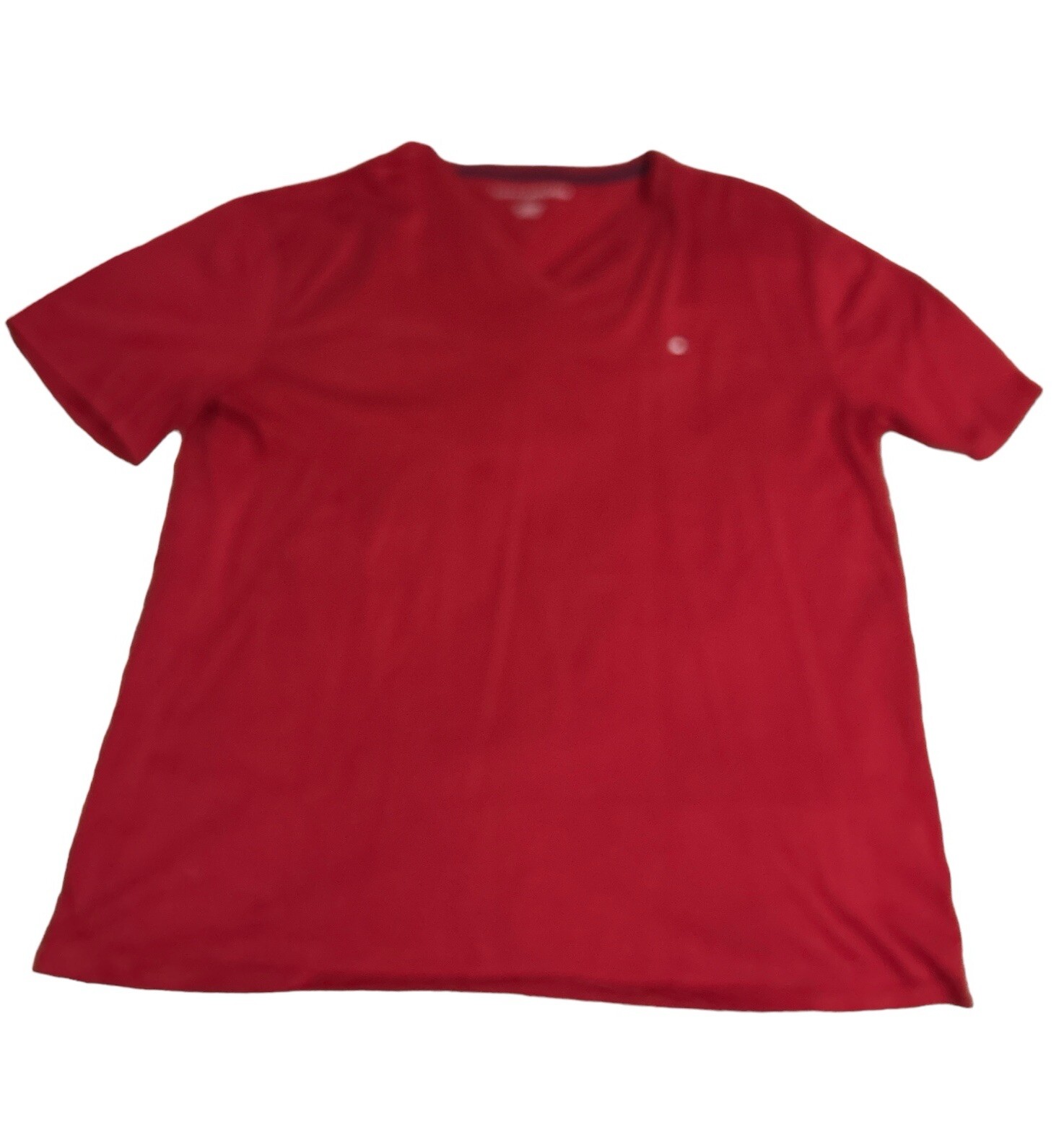 tommy-hilfiger-v-neck-t-shirt-red-men-s-size-xxl-small-logo-ebay