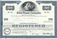 Duke Power Company, North Carolina, 1978, 6,85% Note due 1978  (1.000 $)