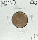 1927-D LINCOLN WHEAT CENT ~ FINE ~NICE COIN~