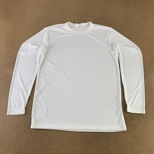 Sport-Tek Men's Size Small White Long Sleeve PosiCharge Competitor Tee ST350 New