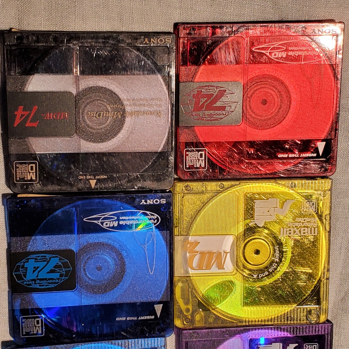 Lot Of 20 Used MiniDiscs (MD) - No Cases, Random Brands, 74/80 Min