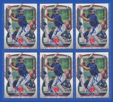 (1) LYONELL JAMES Signed/Autograph 2023 1st Bowman Card #BP-118 Red Sox w/COA