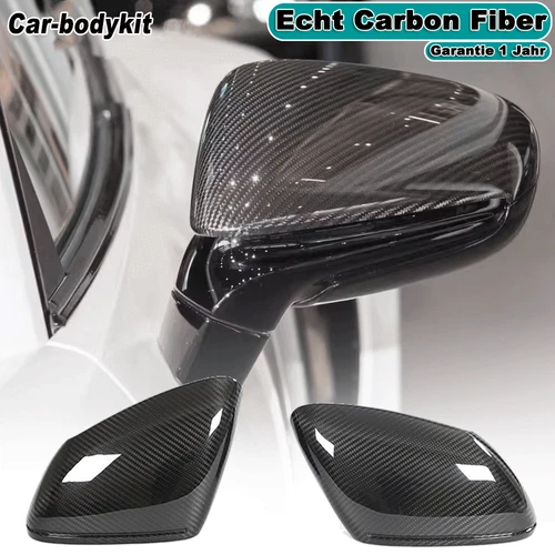 For Porsche Taycan 9J1 992 Turbo S Dry Carbon Mirror Caps Exterior Mirror Housing