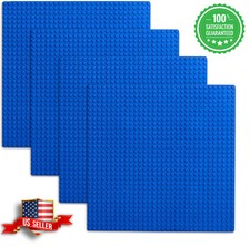 4Pcs Azul 10"x10" Construcción Placas Base 32x32 Tacos Clásico Compatible Marca Principal