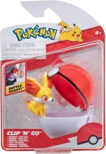 NEW Jazwares Pokemon Clip N Go FENNENIN Figure + POKE Ball PKW3132 Toy Pokeball