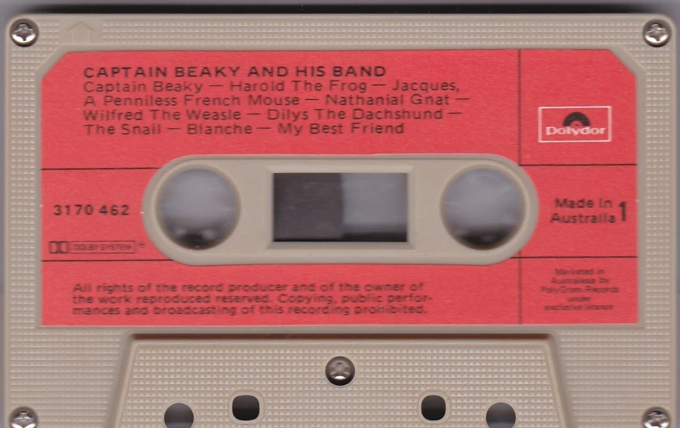 Captain Beaky And His Band - Cassette (Polydor 3170 462 Australia 1977) - Image 3 of 4