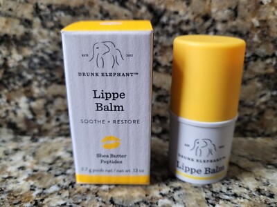 Drunk Elephant Lippe Balm with Shea Butter & Peptides. 0.13 oz. NEW. Free Ship!