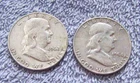 1954-D & 1962-D Franklin Half Dollars #5
