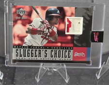Upper Deck 2001 Gold Glove Rafael Furcal Braves Slugger's Choice Game-Used