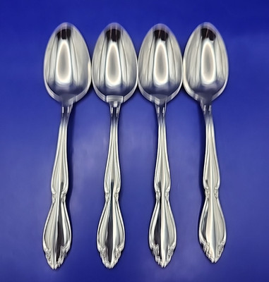 Onieda BERKLEY SQUARE Teaspoons Lot of 4 Stainless USA LTD. VERY NICE