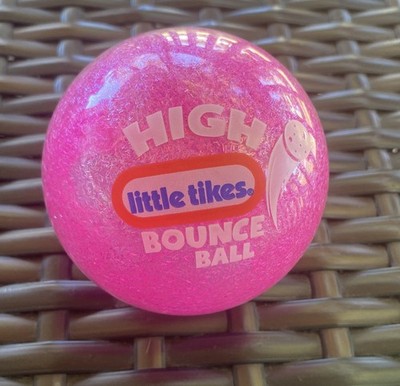 Brand New ~ Little Tikes GLITTER  Mini High Bounce Toy Ball  5'' (Hot Pink)
