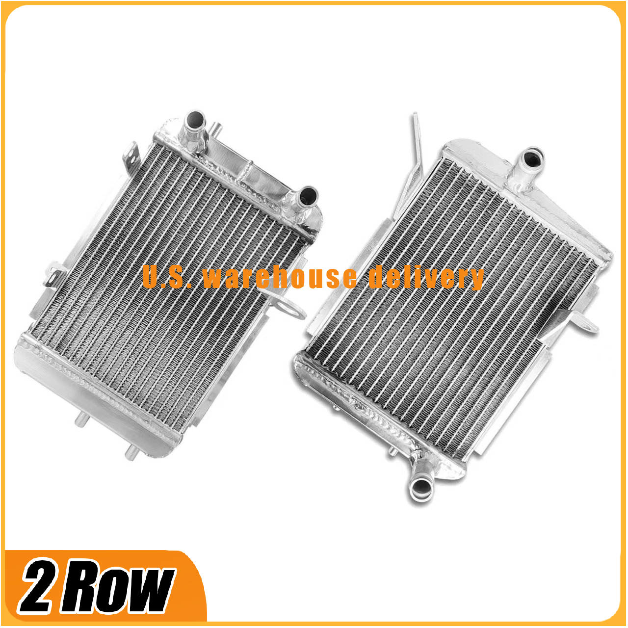 2 Rows Core For Audi S4 B6 B7 4.2L 2003-2008 AUX ALUMINUM RADIATOR Left + Right