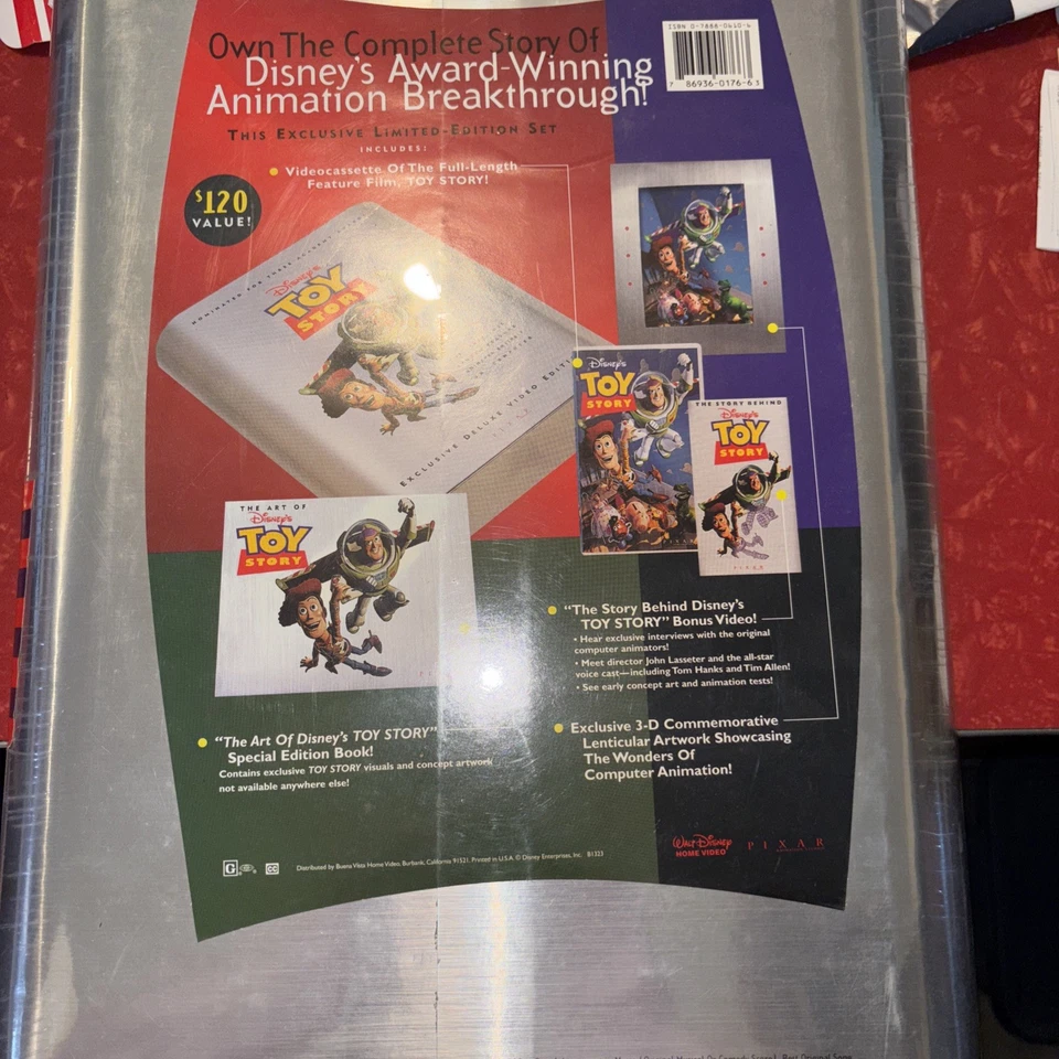 Toy Story (VHS, 1998, 2-Tape Set, Letterboxed Clam Shell Special Edition) Disney - Image 4 of 4