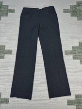 Dolce And Gabbana Dress Pants Womens 28 Black Mid Rise Wide Leg Formal Business