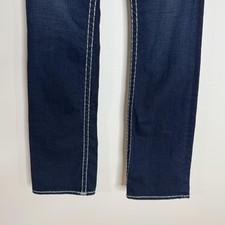 True Religion Mid in) Rise 32 Inch Inseam Jeans for
