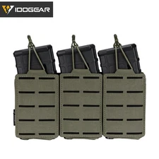 IDOGEAR Tactical LSR 556 Mag Pouch Triple Mag Carrier MOLLE Pouch Airsoft Gear