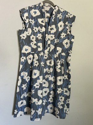 Global Mamas Organic Cotton Dress Size XL Cap Sleeve Scandi Sustainable Coastal