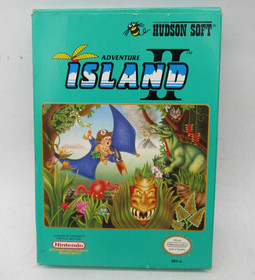 ADVENTURE ISLAND II 2 FOR NINTENDO NES IN BOX & TESTED & WORKS FAST SHIPPING