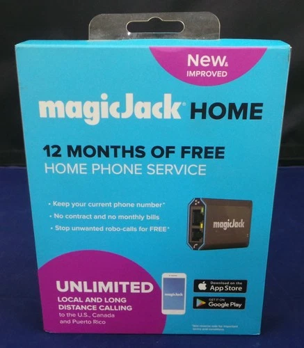 MagicJack Home Unlimited Local and Long Distance Calling VoIP Phone Adapter NEW