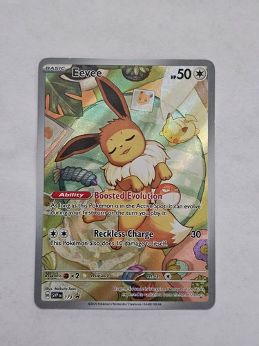Eevee SVP 173 Scarlet & Violet Black Star Promo Holo Pokemon Card NM 08