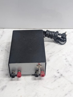 Vintage Electronic Power Supply / Test Unit Dual Binding Post Bench Box UNKNOWN