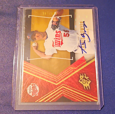 Upper Deck 2005 SP Collection Travis Bowyer Minnesota Twins Auto #168/199 Insert