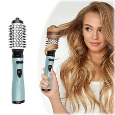 3-in-1 Hot Air Styler Rotating Hair Dryer Brush Frizz Control Straight Curl Fast