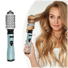 3-in-1 Hot Air Styler Rotating Hair Dryer Brush Frizz Control Straight Curl Fast