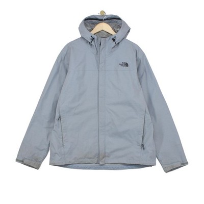 North Face Dryvent wasserdichte Jacke Herren Gr. XL grau Kapuze leicht