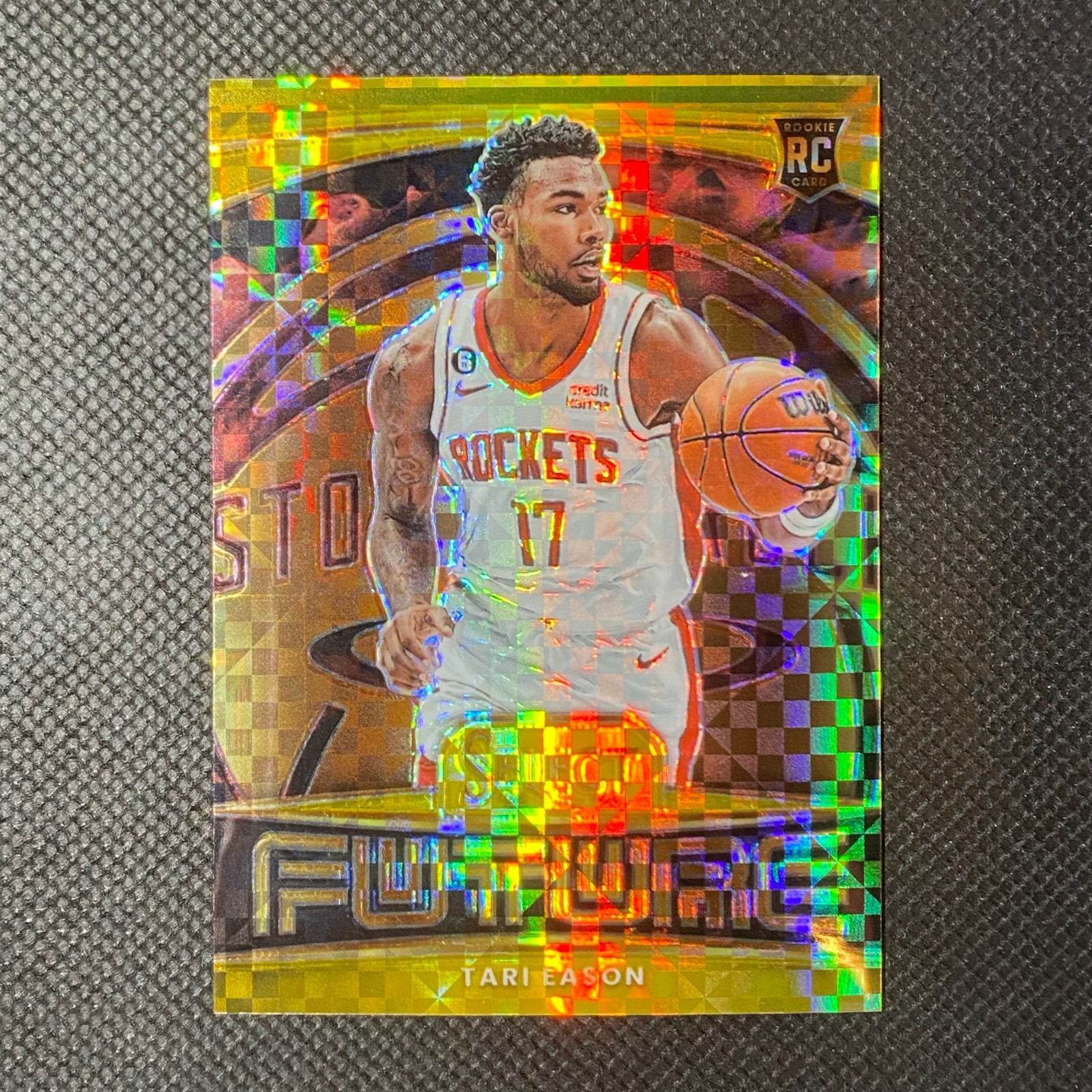2022-23 Panini Select - #13 Tari Eason Future Gold Prizm SSP RC Insert /10