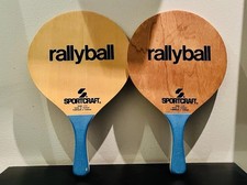 Sports Craft Vintage 1980 s Rally Ball Wooden Paddles Set Of Two 11038 Taiwan