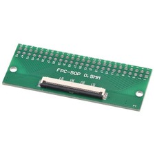 MECCANIXITY FPC FFC PCB Converter Board 50P 0.5mm on Socket Side, Back...