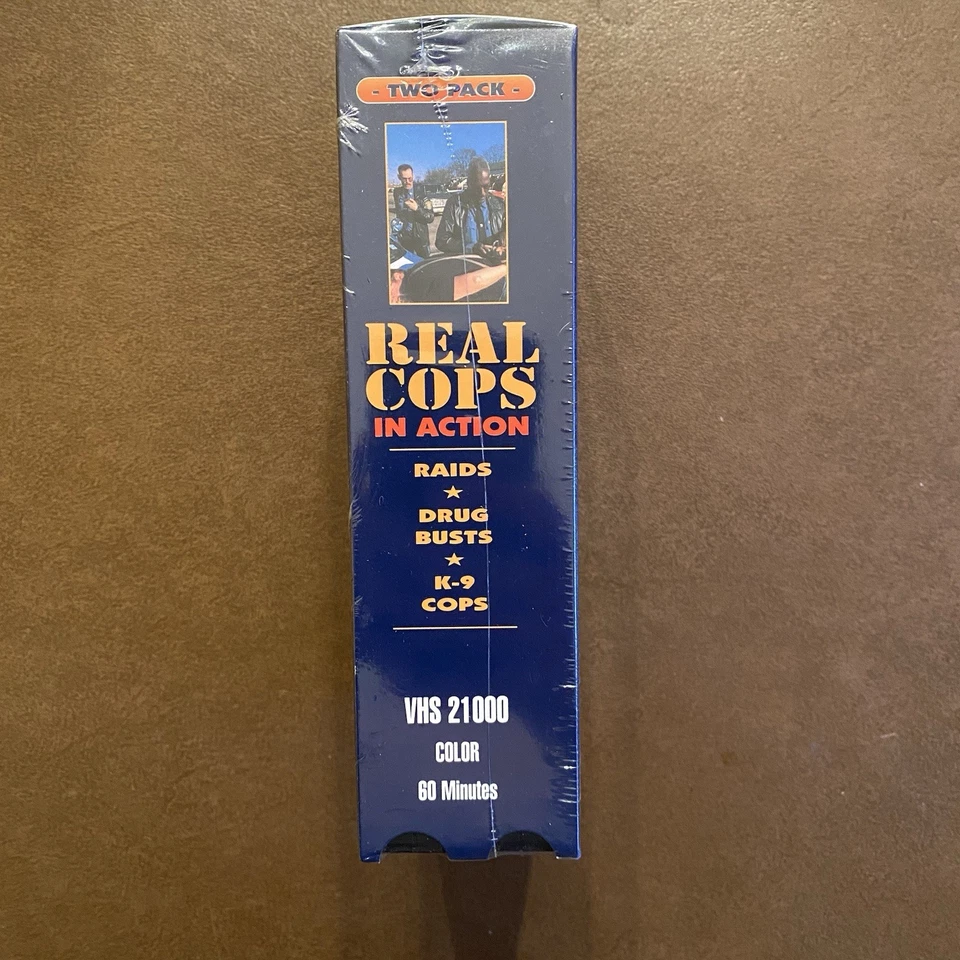 Real Cops In Action VHS 1996 Screener Promo 2 Tape Set Brand New Sealed Foto 4 de 4