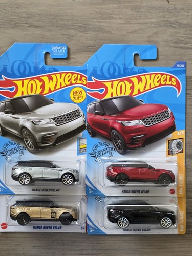 Hot Wheels Range Rover Velar Lot of (4) Gold, Red, Black, Silver New!!! ๐ฅ ๐ฅ