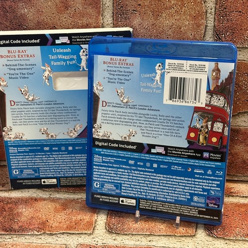 101 Dalmatians II Blu-ray/DVD Slipcover Used Patch’s London Adventure Disney - Picture 2 of 4