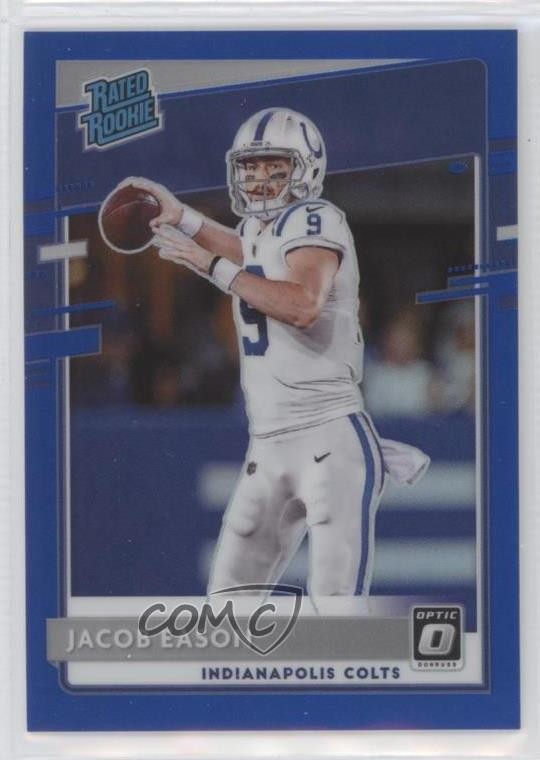 2020 Panini Donruss Optic Rated Rookies Blue Prizm /179 Jacob Eason #162 pe8