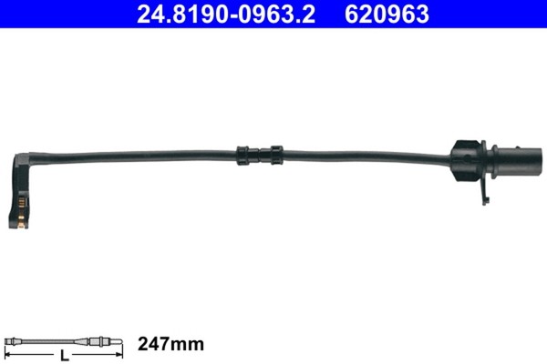 Warnkontakt Bremsbelagverschleiß Ate 24.8190-0963.2 FüR A8 Audi 4H2 4H8 4HC 4HL-image
