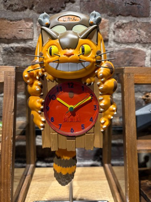 #ad Studio Ghibli The Cat Bus Wall Clock Pendulum My Neighbor Totoro Japan New $149.00