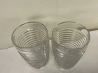 YY9 Vintage Anchor Hocking Clear Iced Tea Drinkware Glass Tumblers Set of 2