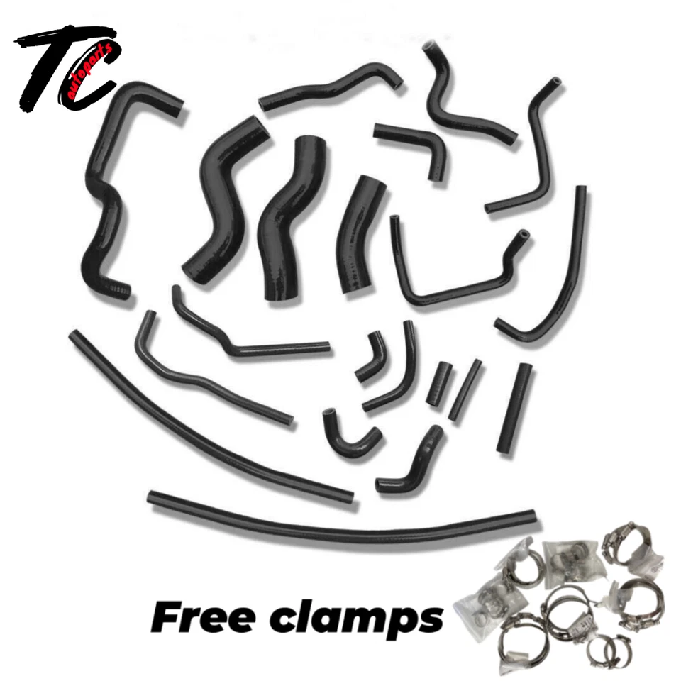 Manguera de silicona RAD y calefacción para Toyota Land Cruiser FZJ80 1FZ-FE 1992-1997 4,5 L Foto 2 de 4