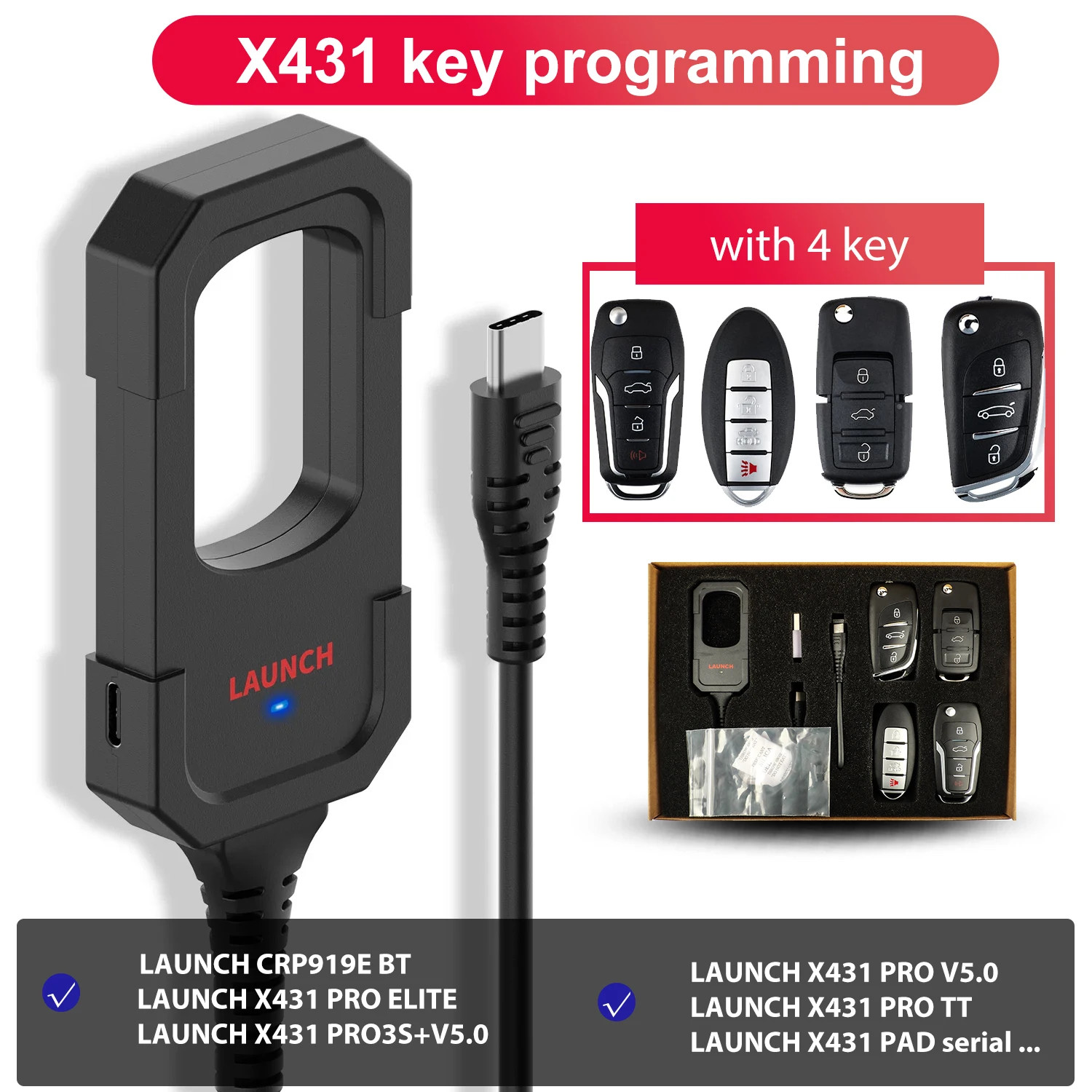Maker With 4pcs Universal Remote Key And 1pcs Super Chip