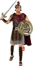 Men s Gladiator Costume Adult Roman Warrior Centurion Spartan Soldier Halloween