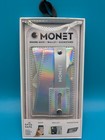 NEW Monet RFID Safe 3-in-1 Phone Grip Wallet Card Holder Kickstand Shiny Silver