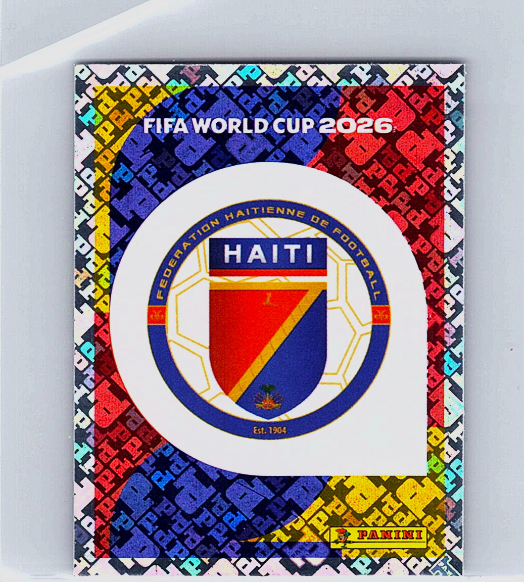 2026 Panini FIFA World Cup Haiti Team Crest Hologram Sticker HAI 1
